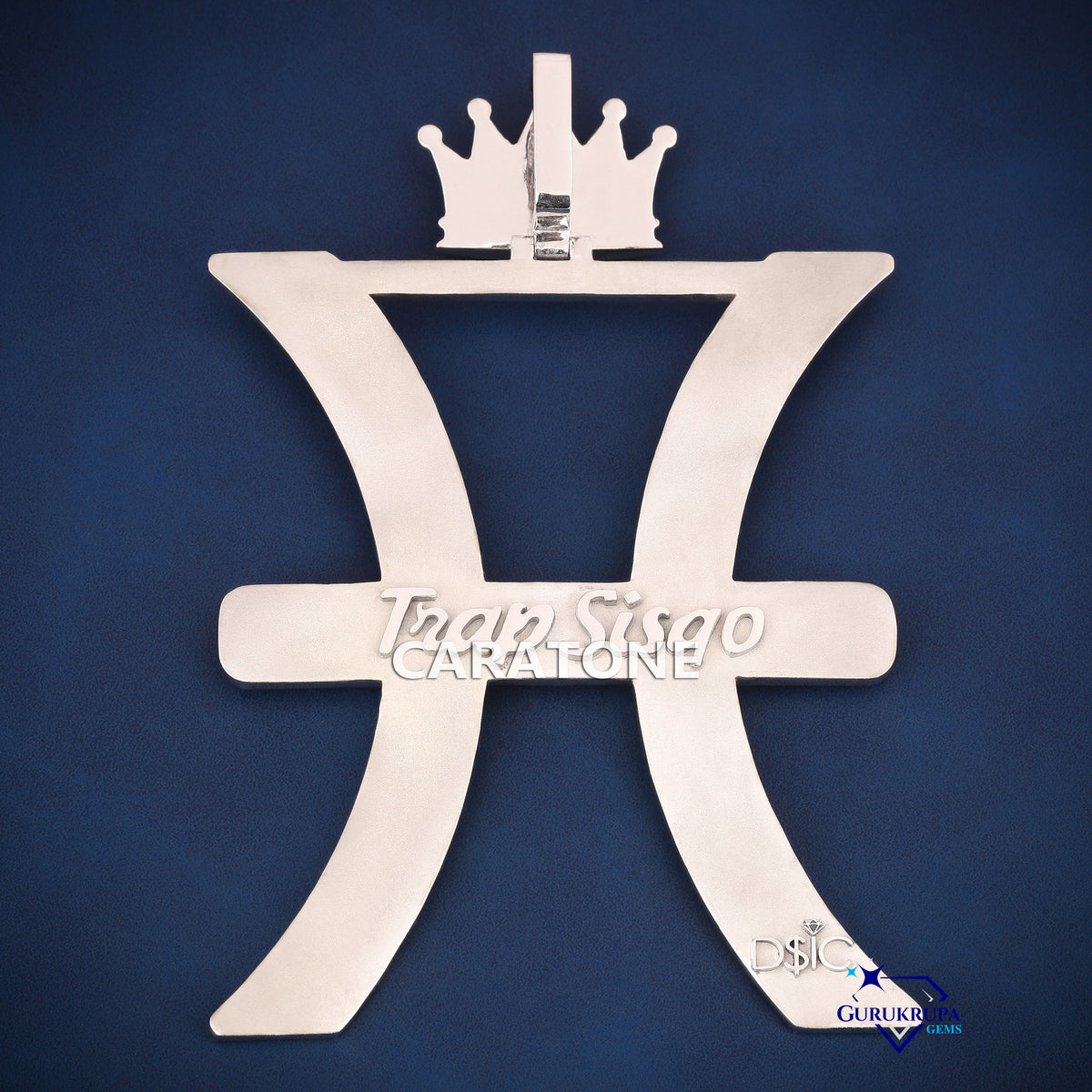 Custom Iced Out The Biggest H Logo Hip Hop Pendant with Lab Grown Diamonds