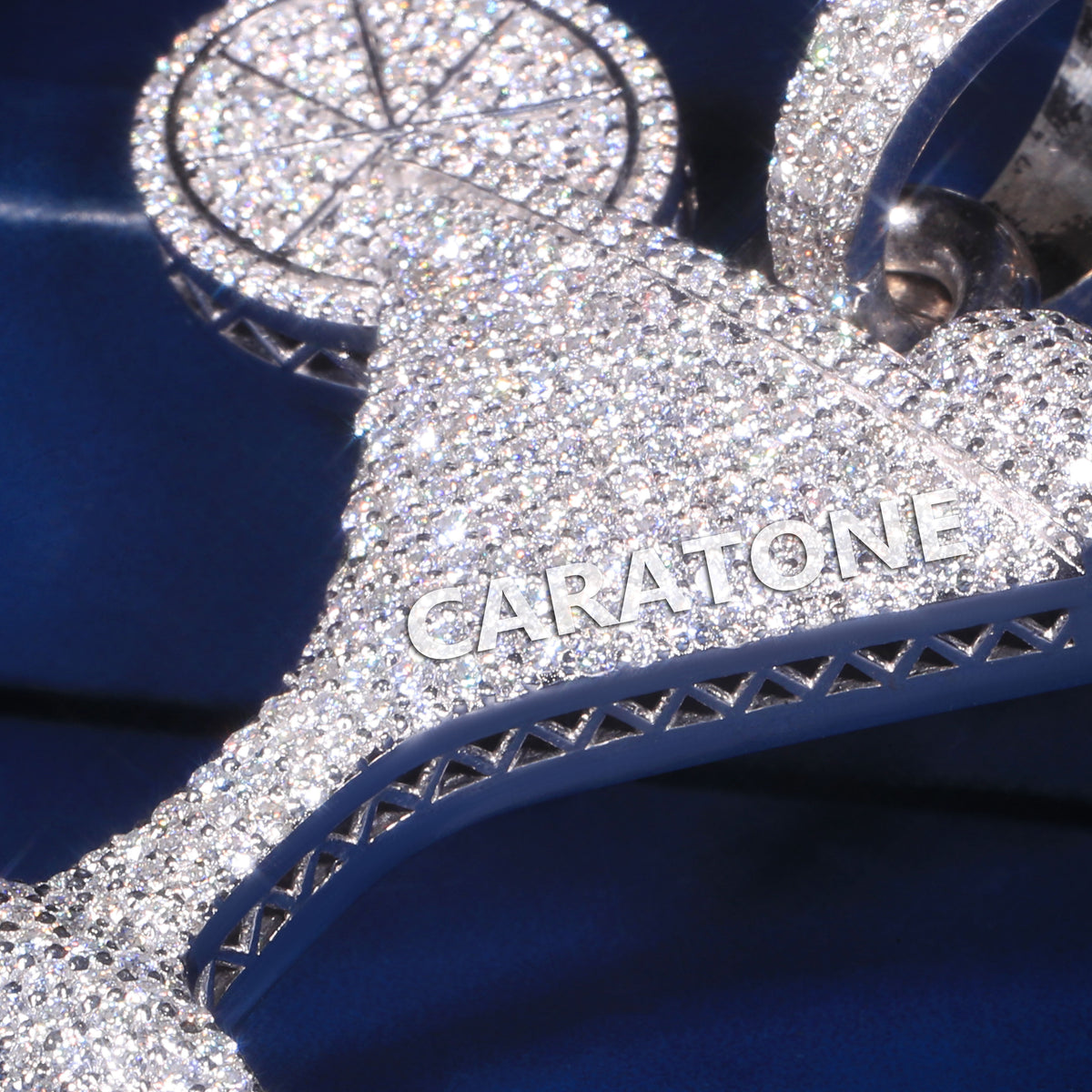 Custom Iced Out Martini Glass Hip Hop Pendant with Lab Grown Diamonds