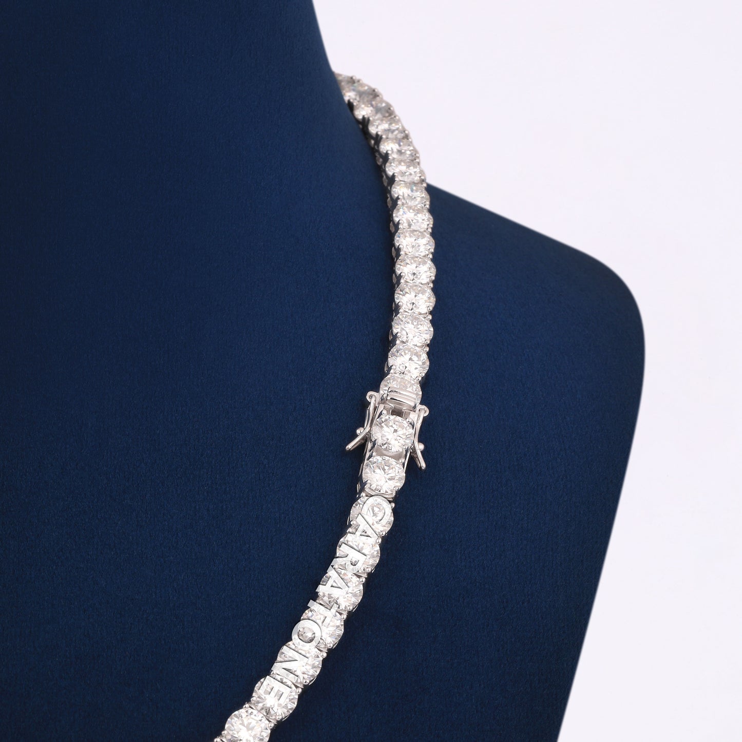 6 mm 18 inch tennis diamond chain for women