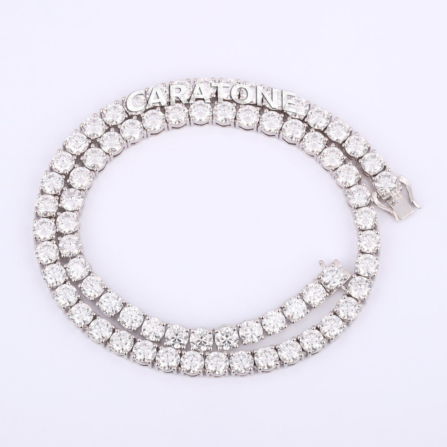20 inch 6.5 mm womens tennis necklace for wedding engagement