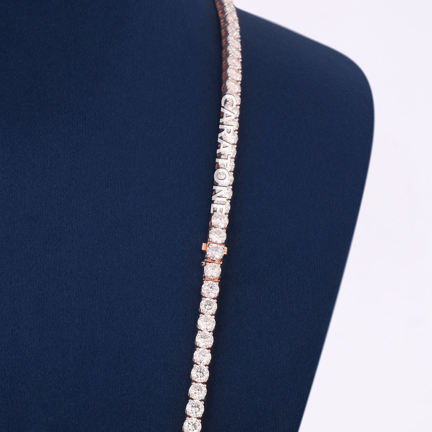 Luxury 24 Inch 4mm Diamond Tennis Chain Necklace with Full Iced Out Shine for Men and Women