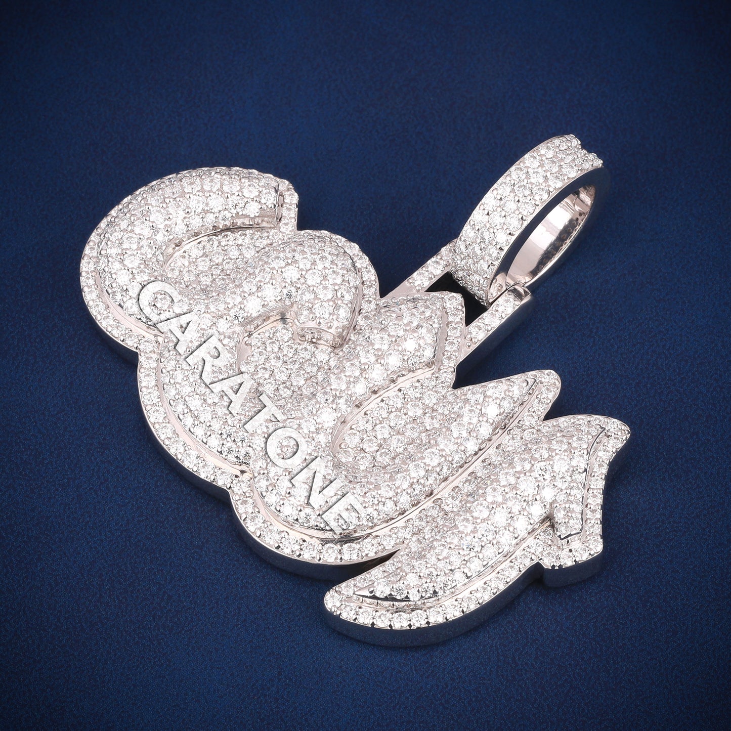 Custom arabic hip hop diamond 14kt lab pendant d vvs