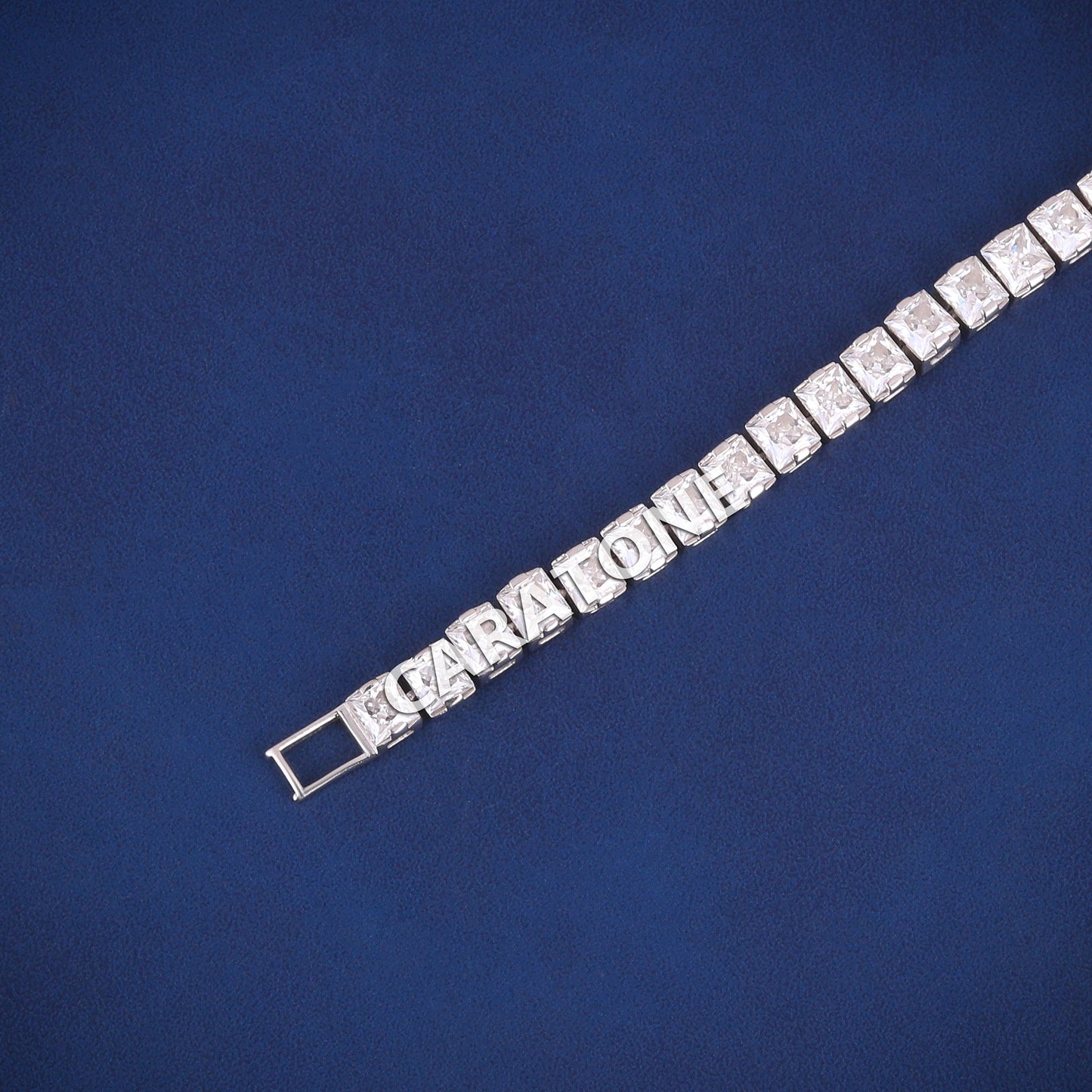 7 inch 5mm Princess Cut Diamond 925 Sterling Silver Custom Luxury Tennis Bracelets for Unisex