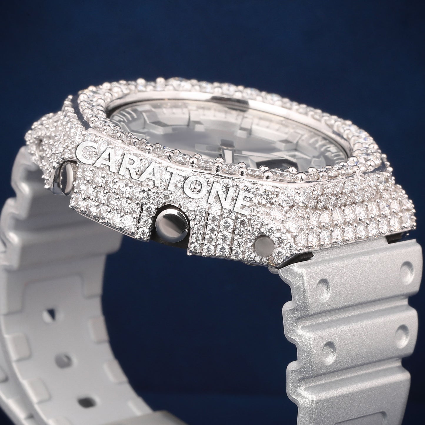 Full iced out without dial Hip hop branded watch with D VVS Clarity and Diamond tester passed
