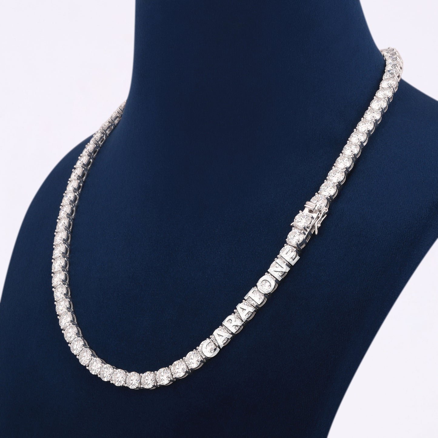 6 mm 18 inch tennis diamond chain for women