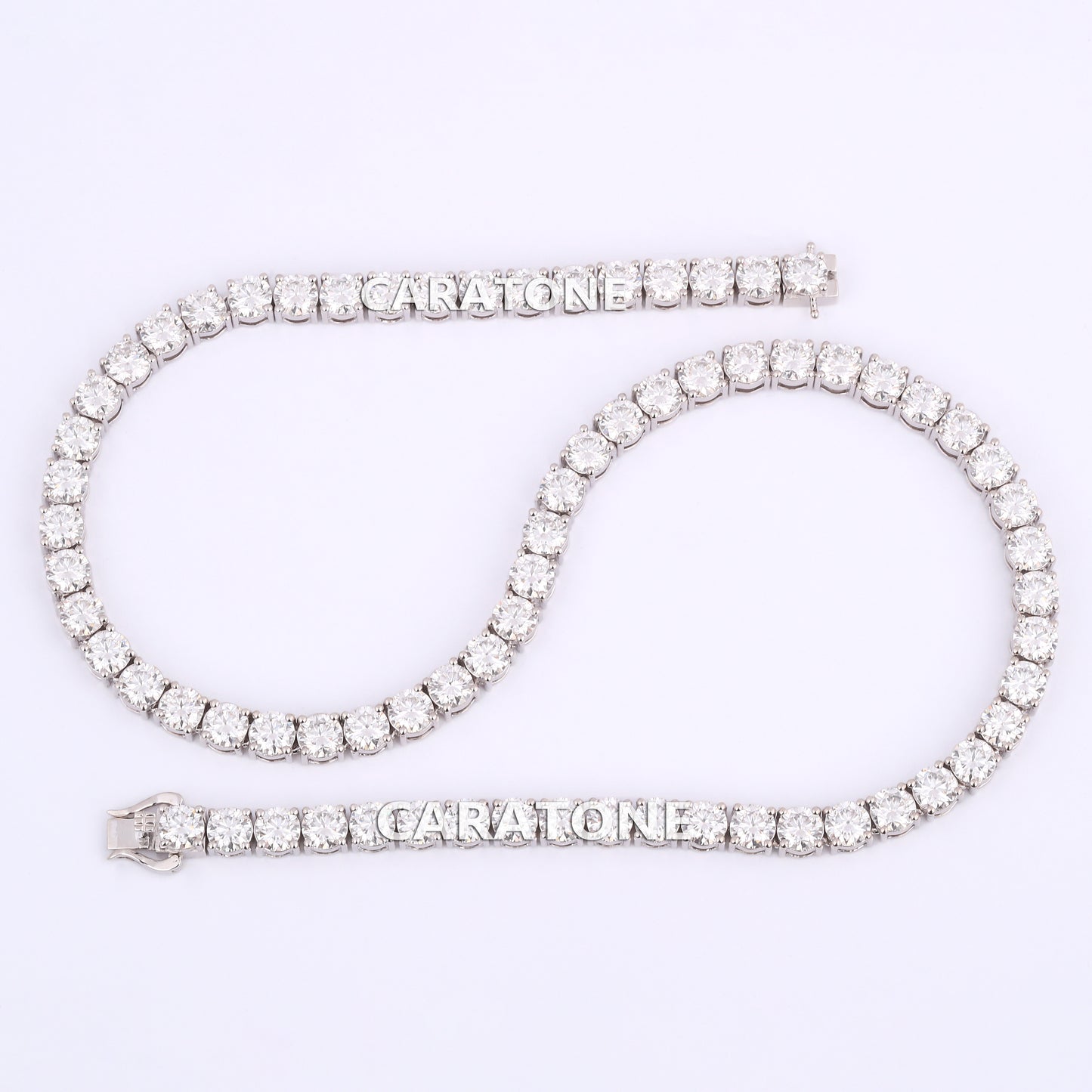 20 inch 6.5 mm womens tennis necklace for wedding engagement