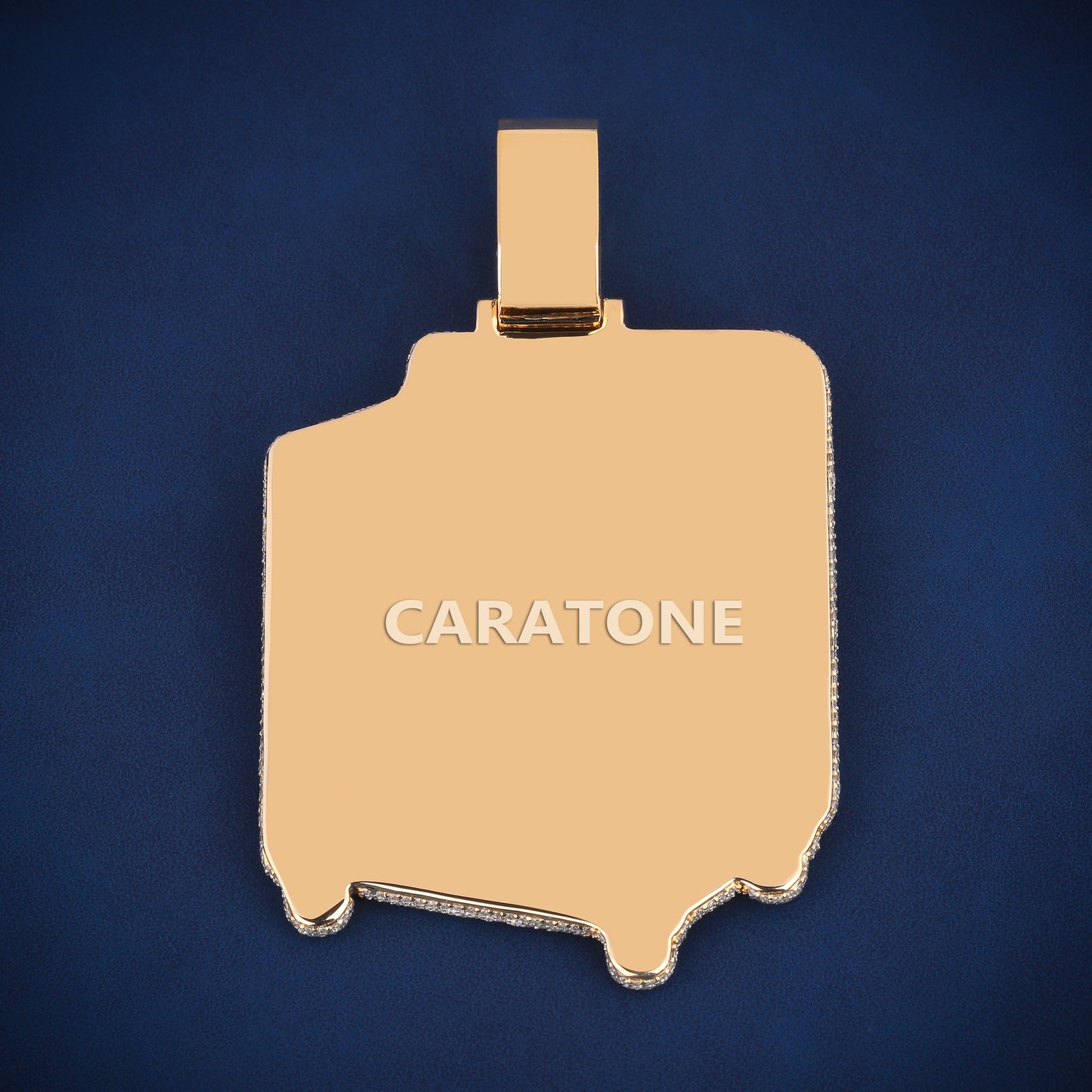 Unique best selling d vvs 14kt two tone gold lab pendant