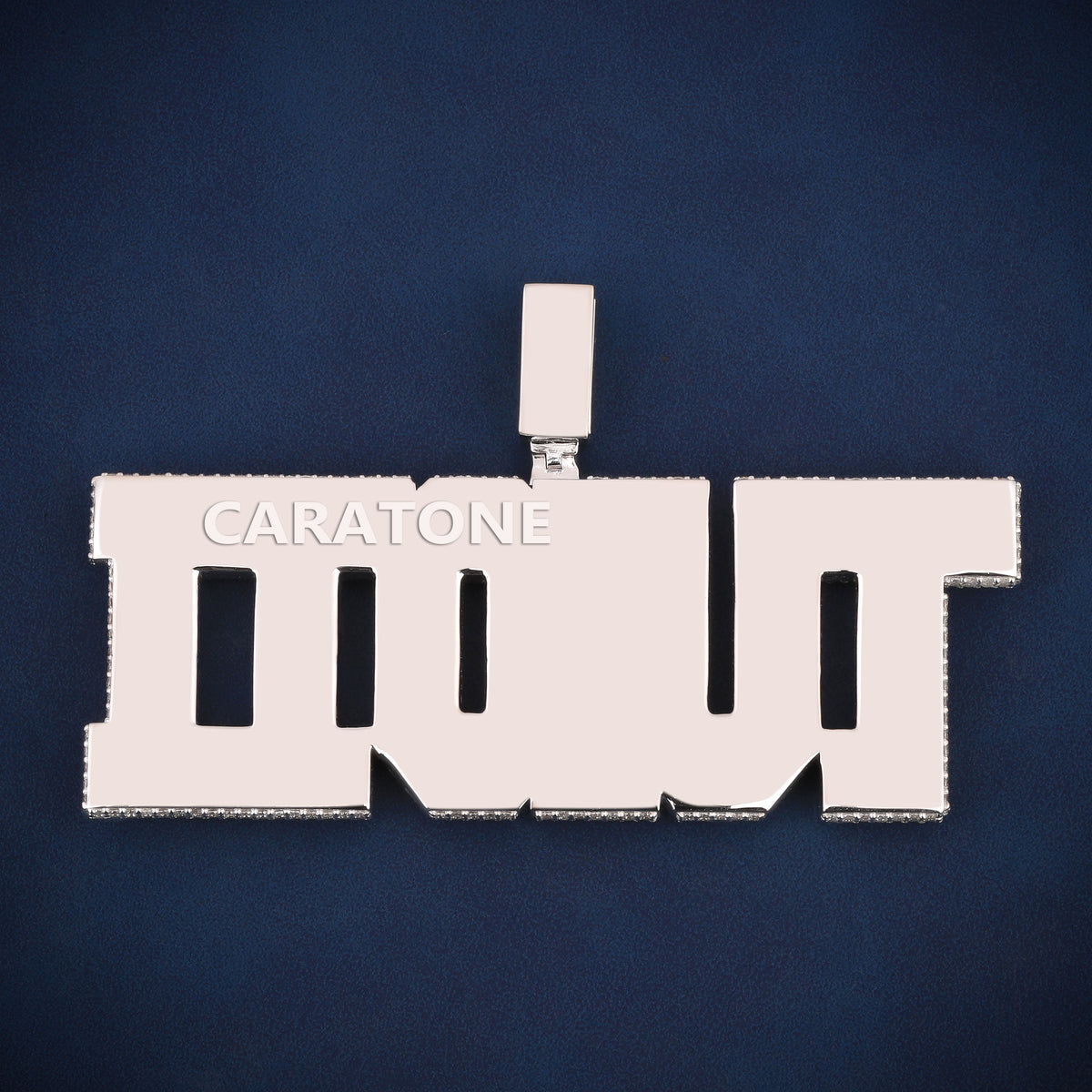 Custom Iced Out TULOTT Name Hip Hop Pendant with Lab Grown Diamonds