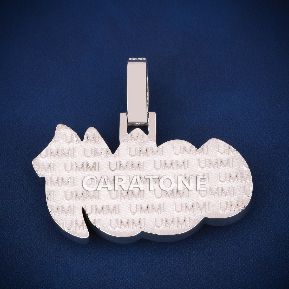 Custom Iced Out Crown Graffiti Name Hip Hop Pendant with Lab Grown Diamonds