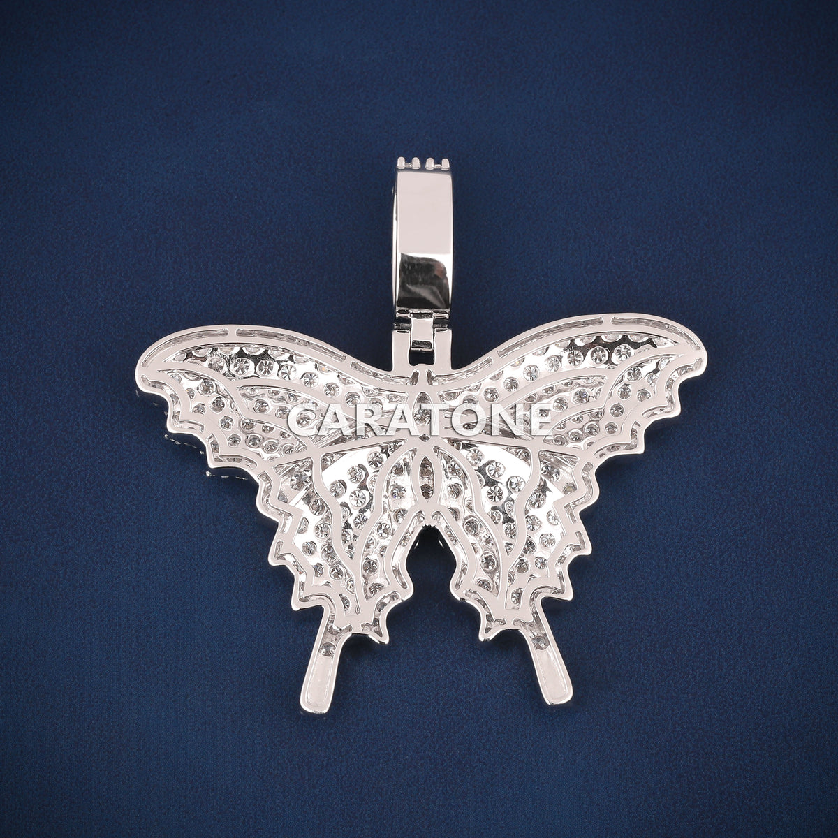 Custom Iced Out Butterfly Hip Hop Pendant with Lab Grown Diamonds