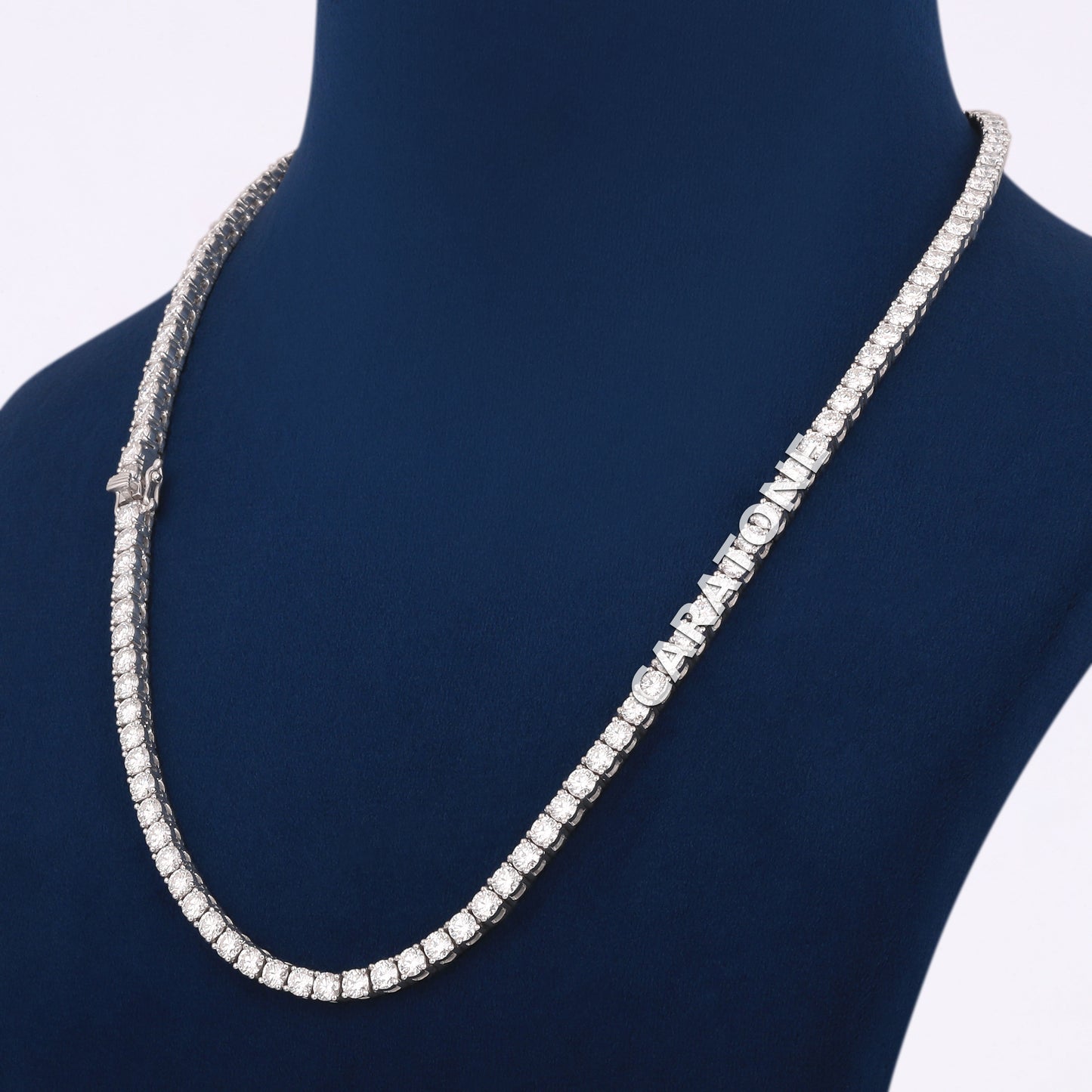 20 Inch 4 mm Diamond Tennis Chain with VVS Clarity