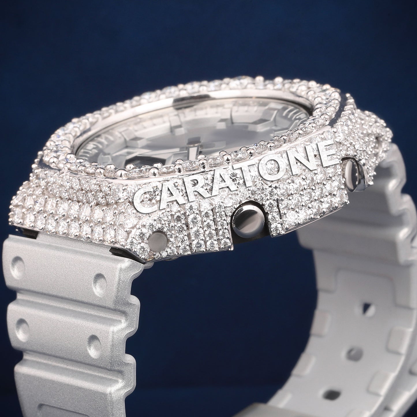 Full iced out without dial Hip hop branded watch with D VVS Clarity and Diamond tester passed