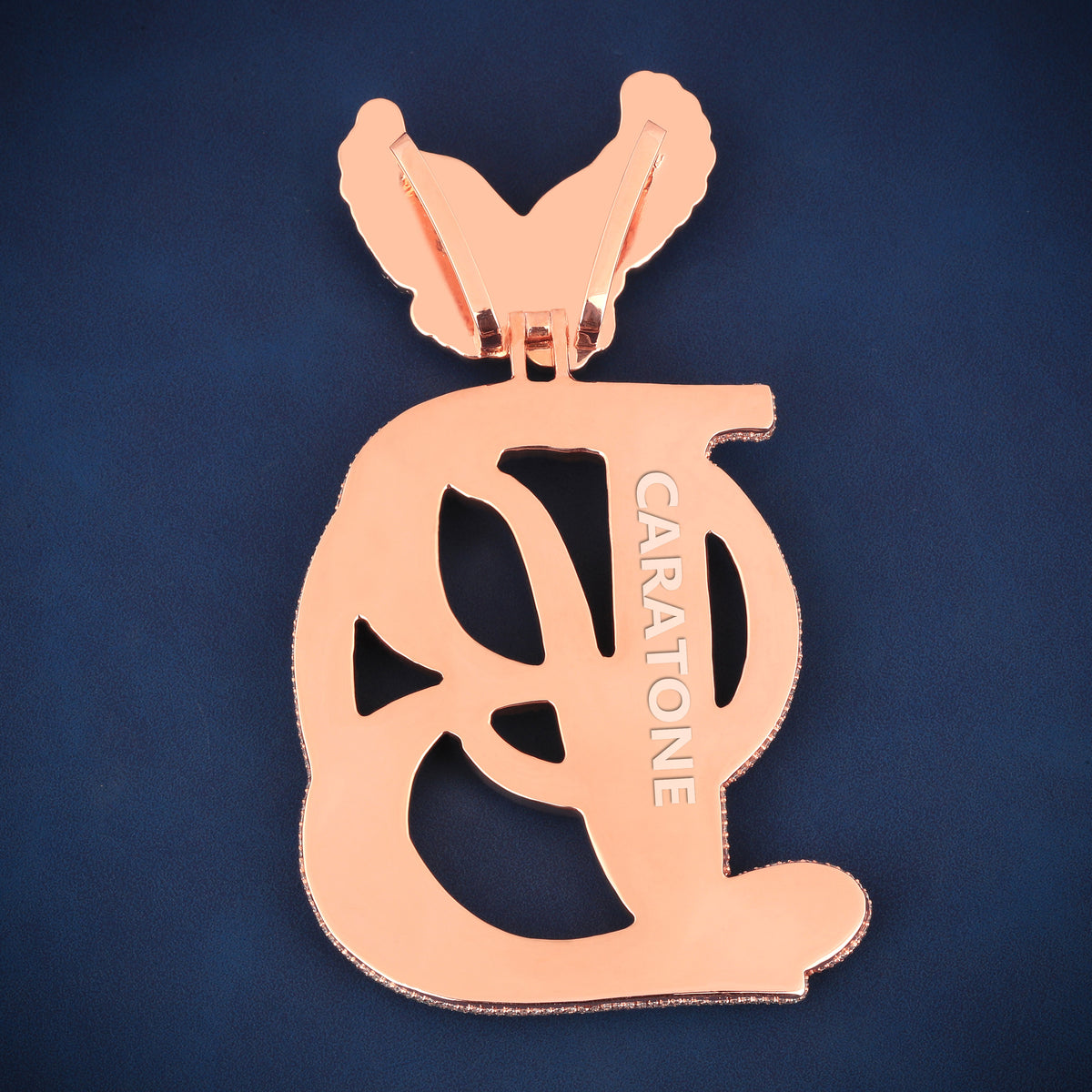 Custom Iced Out DB Monogram Hip Hop Pendant with Eagle Bail & Lab Grown Diamonds