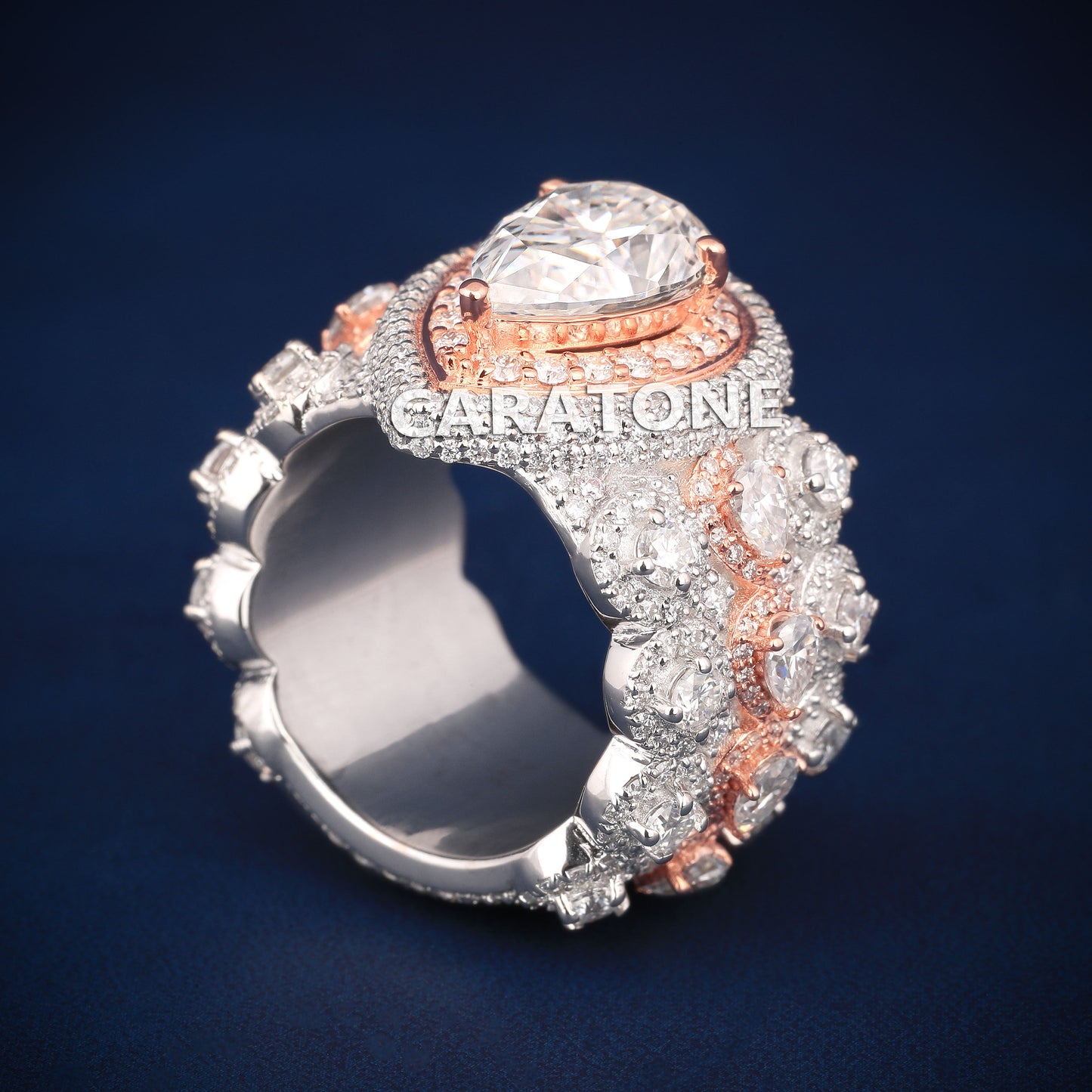 Custom made hip-hop ring for men