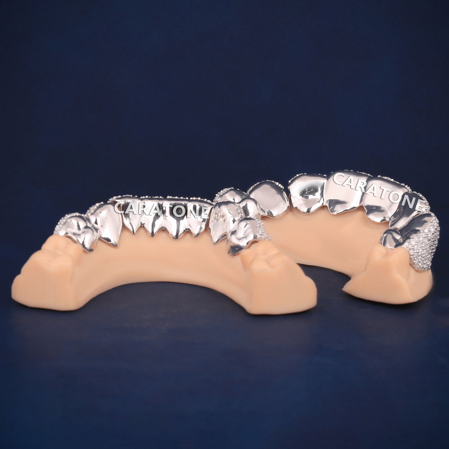 Custom Iced Out 925 Sterling Silver Diamond Teeth Most Expensive Celebrity Grillz