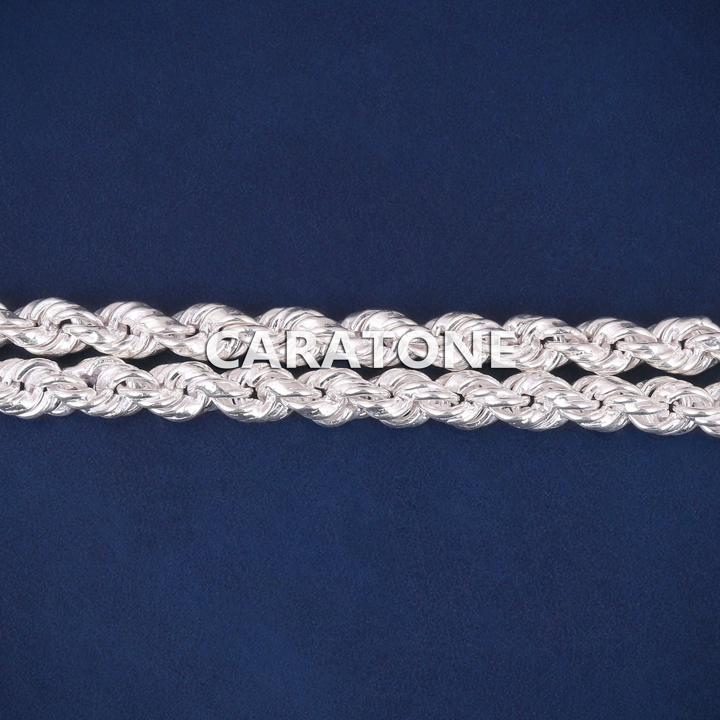 Buy 5mm 925 Sterling Silver Heavy Rope Chain Necklace in Mens Womens 20 inch Iced Gold Rope Chain Necklace