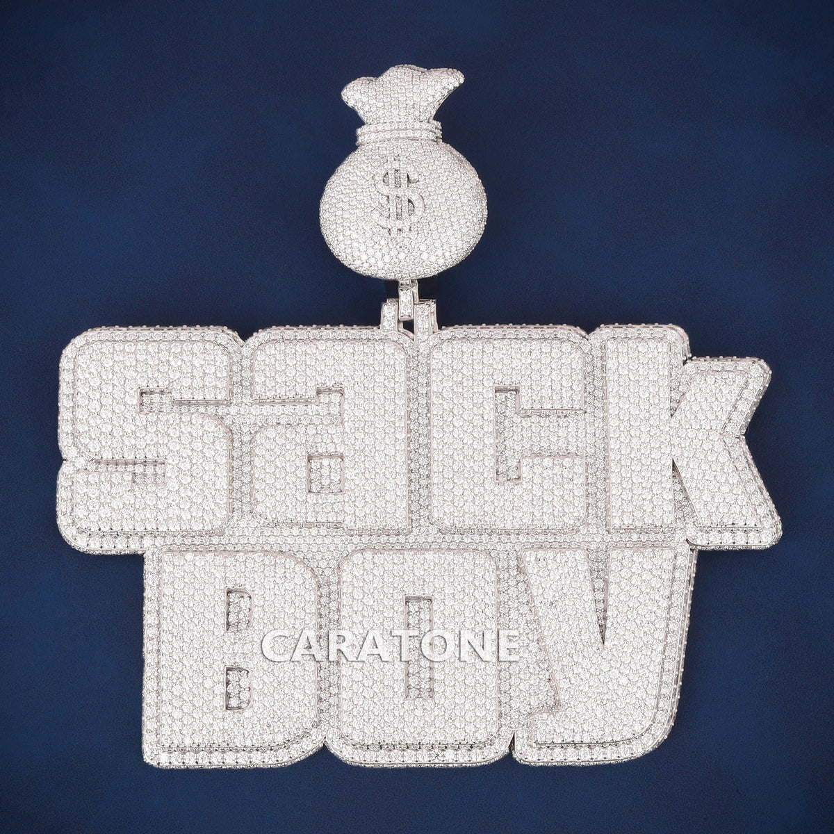 Custom Iced Out Stack Boy Hip Hop Pendant with Lab Grown Diamonds