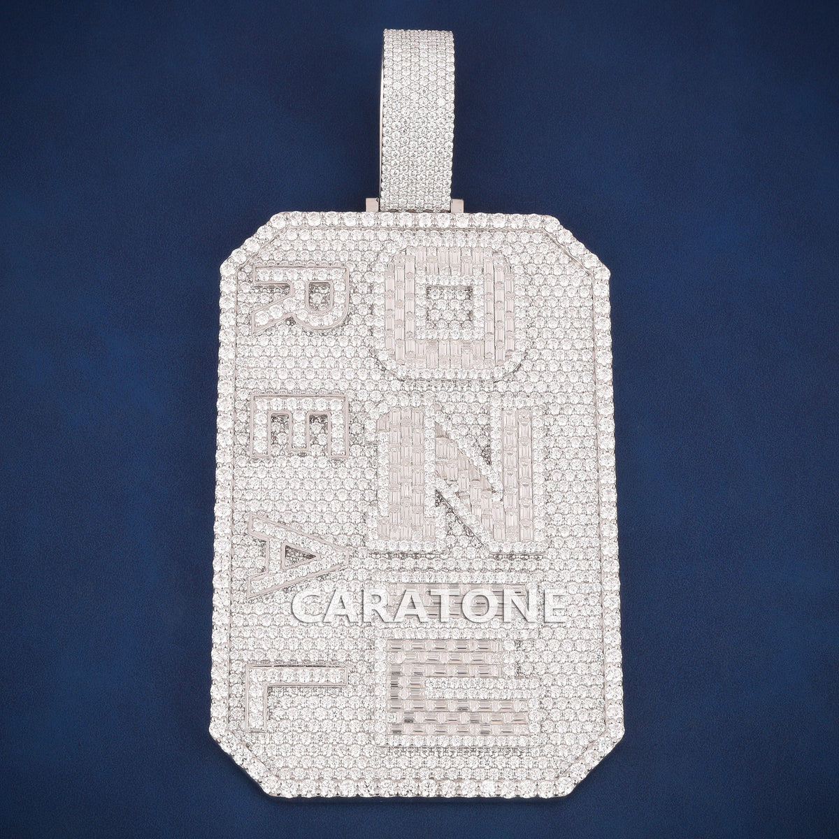 Custom Iced Out REAL ON Pendant with Lab Grown Diamonds