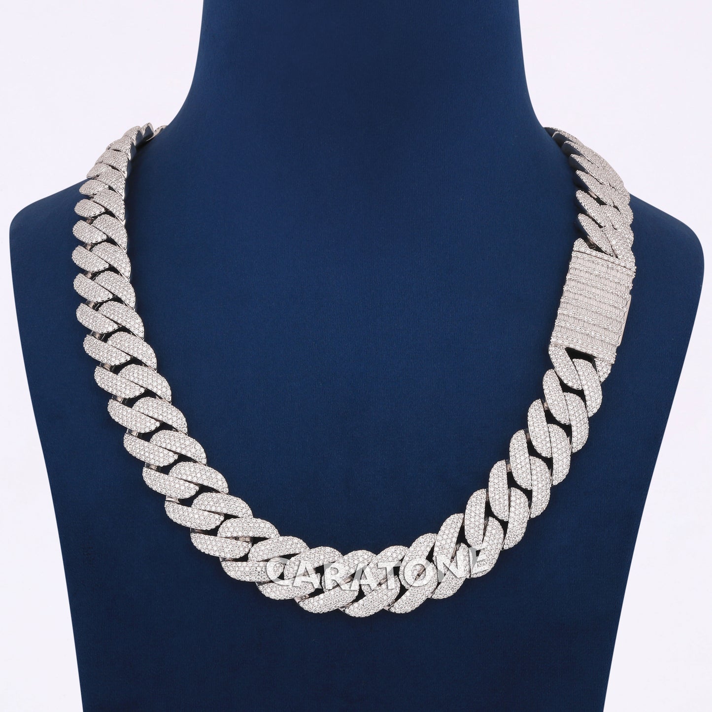 Small Round Cut Diamond Chain For Party Wear