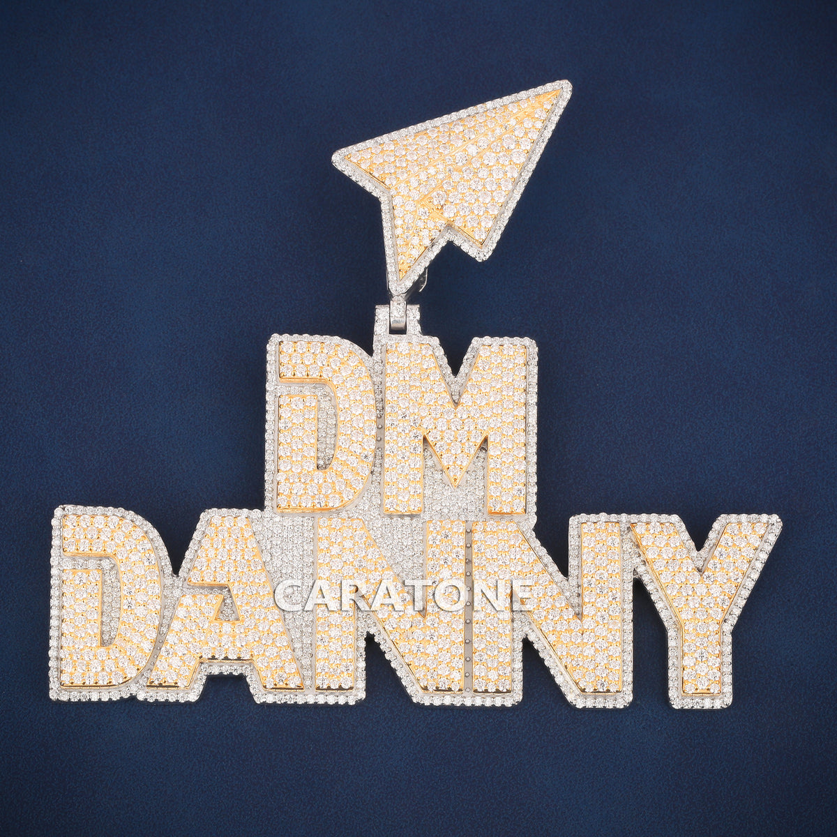 Custom Iced Out DM Danny Hip Hop Pendant with Lab Grown Diamonds