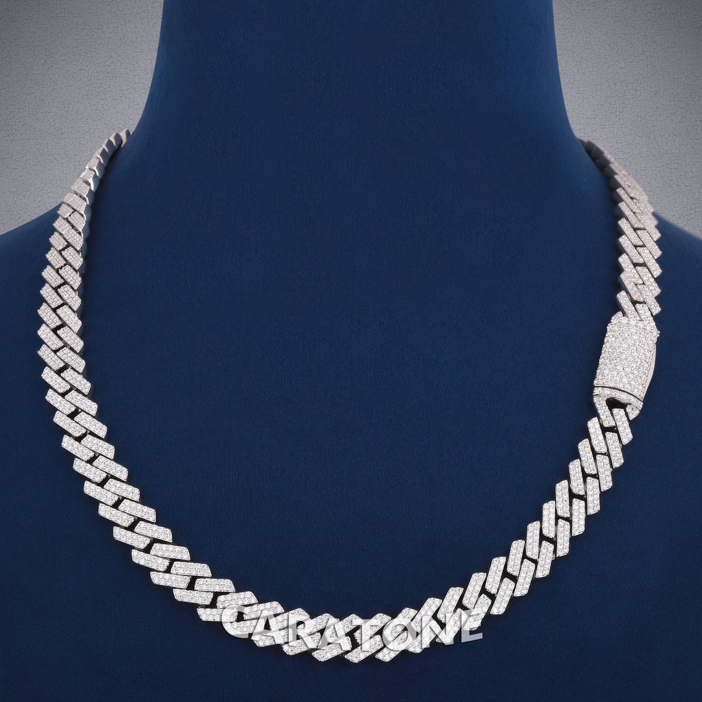 18 inch 10 mm hip hop cuban link diamond chain for men women