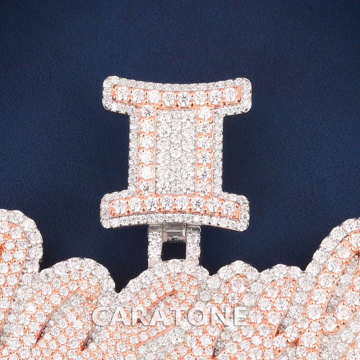 Custom Iced Out Joseph Script Name Hip Hop Pendant with Lab Grown Diamonds