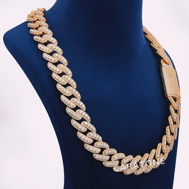 20 inch 20 mm hiphop buss down cuban chain necklace for rap party