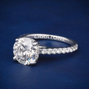 2.85 Ct Diamond Solitaire Ring VVS Clarity Engagement Ring