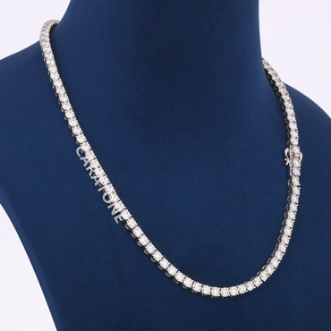 18 Inch 4mm Diamond Tennis Chain Sparkling Iced Jewelry for Men and Women
