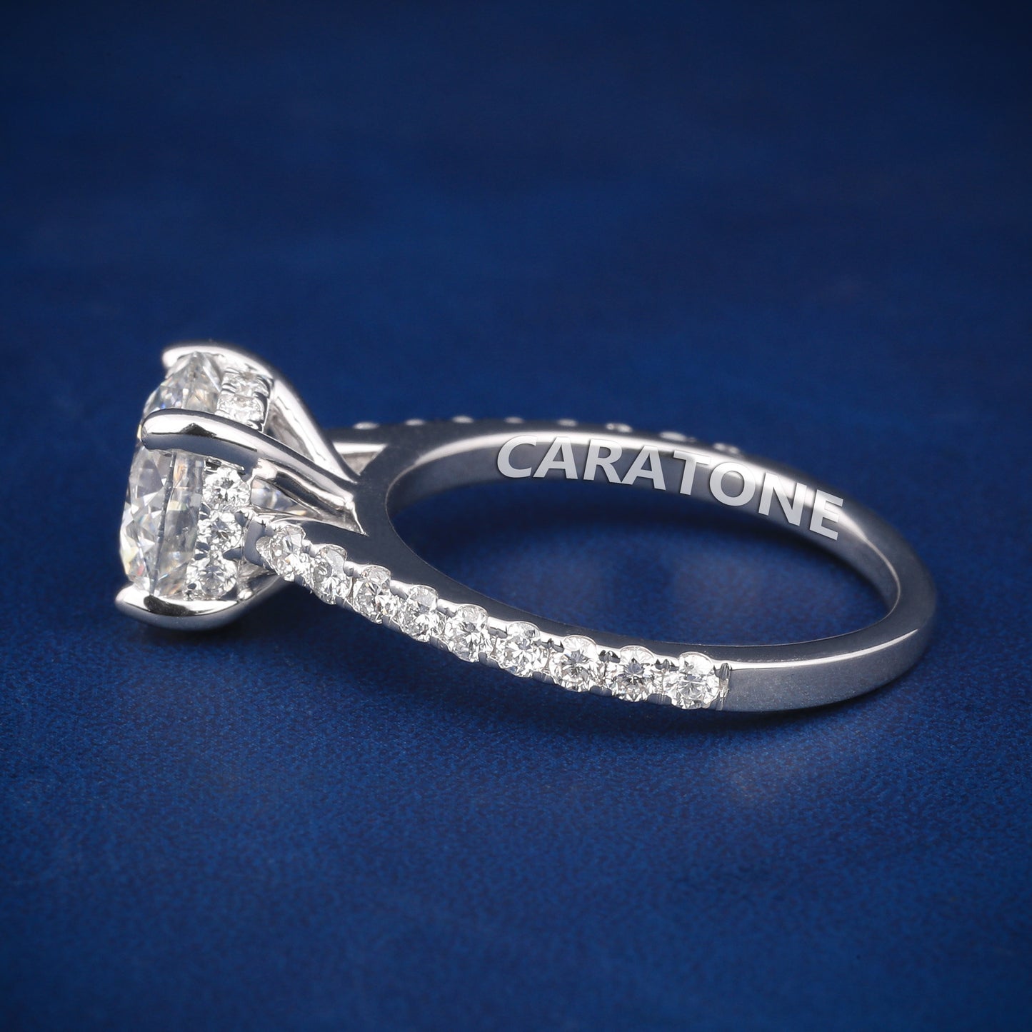2.85 Ct Diamond Solitaire Ring VVS Clarity Engagement Ring