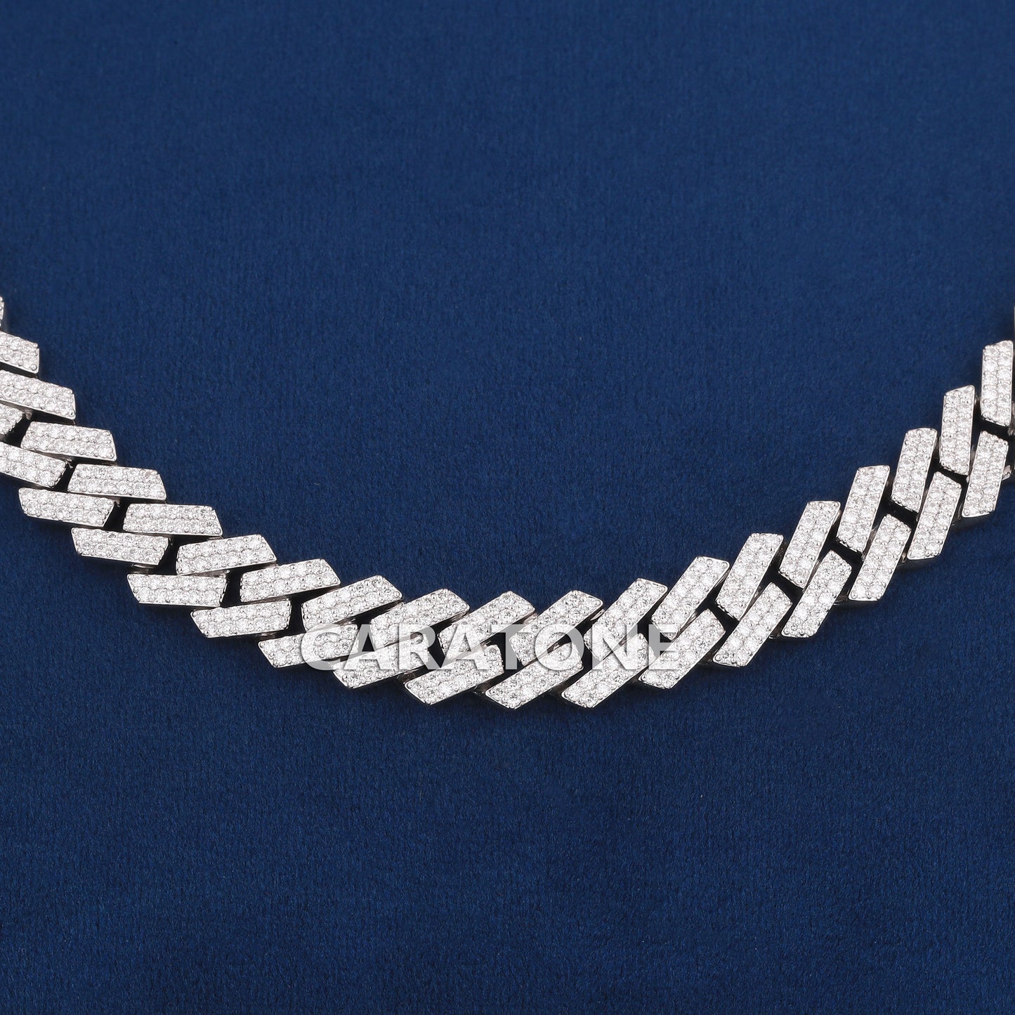 18 inch 10 mm hip hop cuban link diamond chain for men women