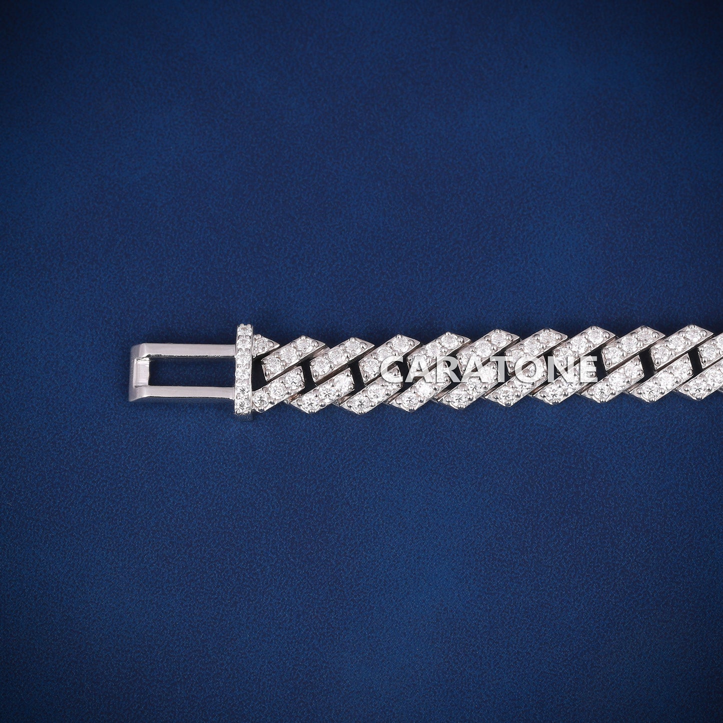 8 inch 12 mm diamond cuban link bracelet
