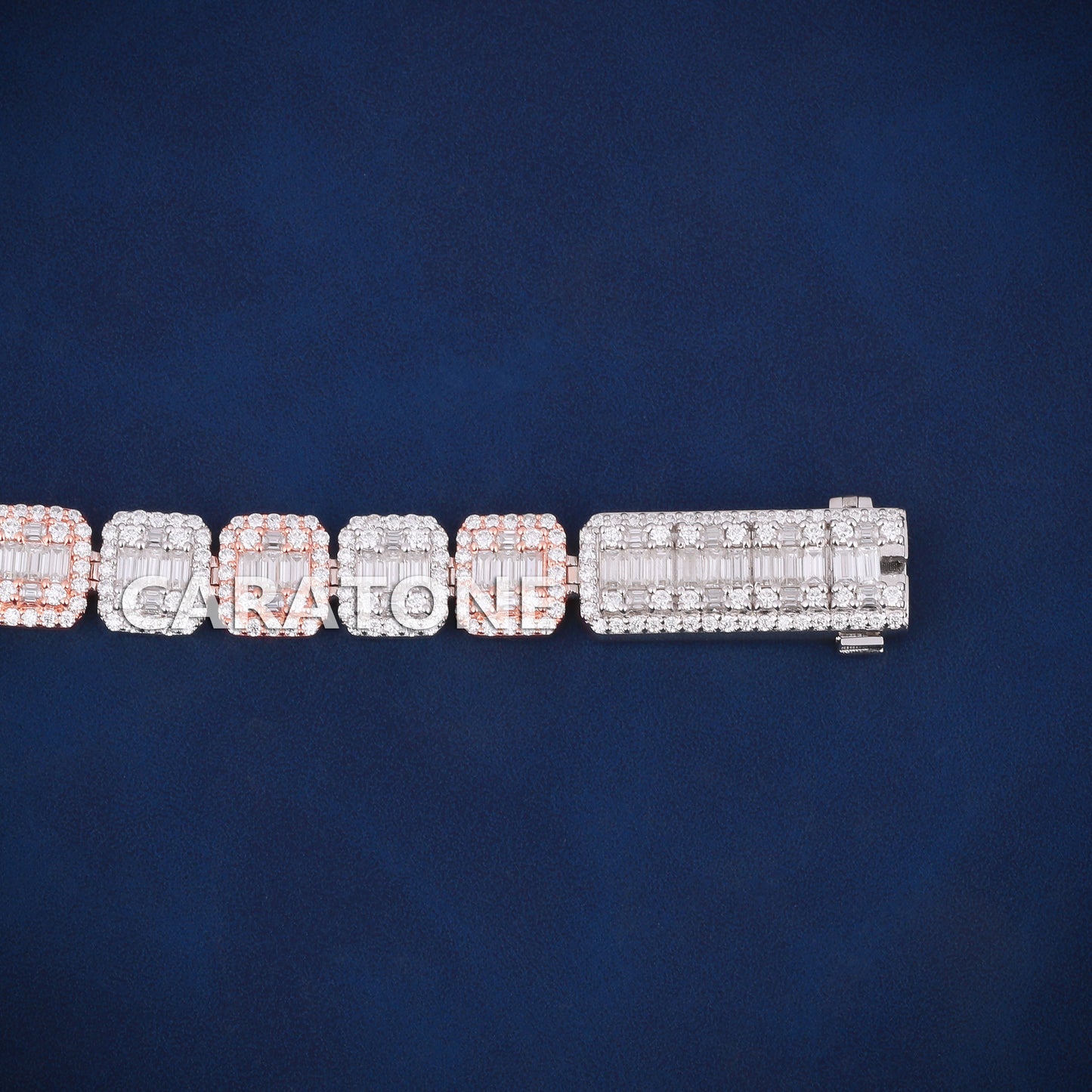 Fancy bracelet for men women two tone hip hop vvs clarity