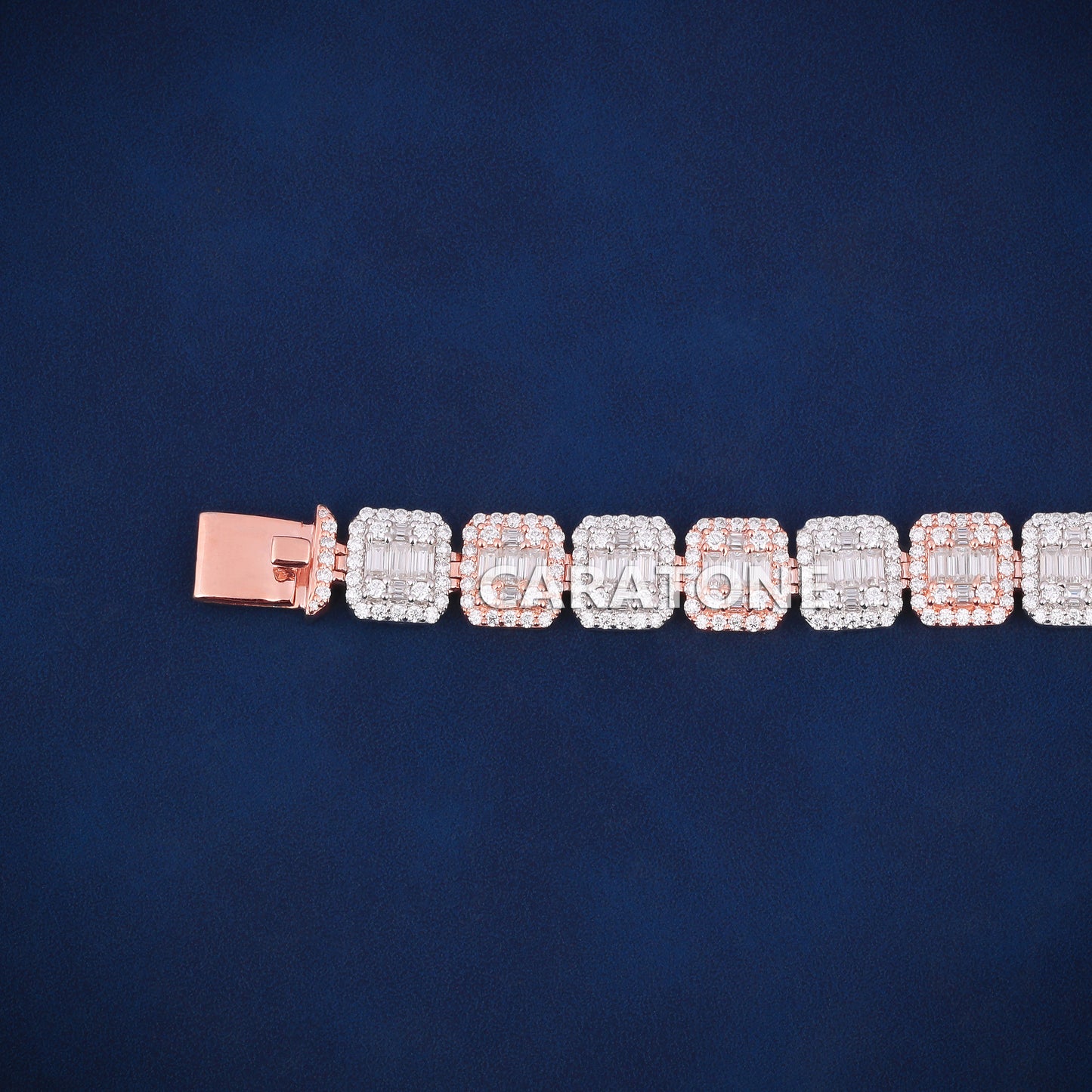 Fancy bracelet for men women two tone hip hop vvs clarity