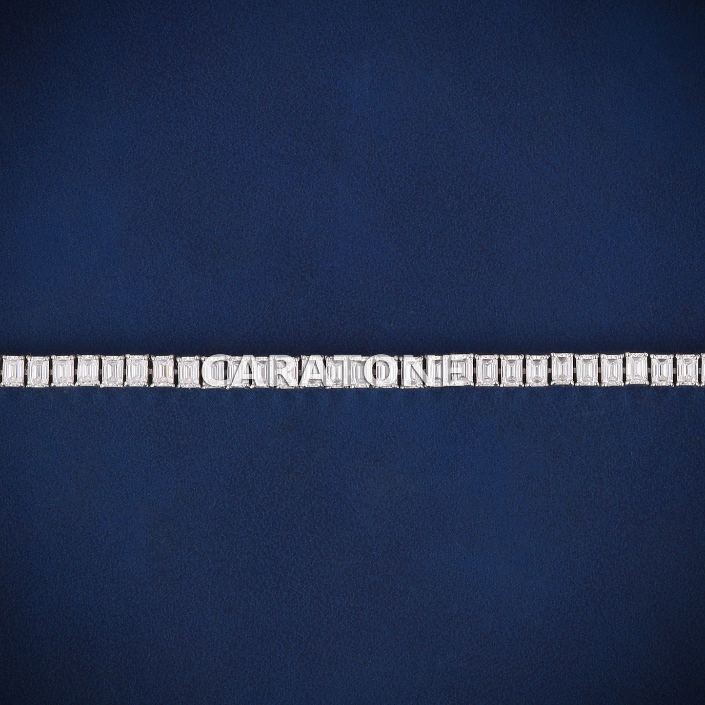 Emerald cut tennis bracelet for women vvs clarity diamonds