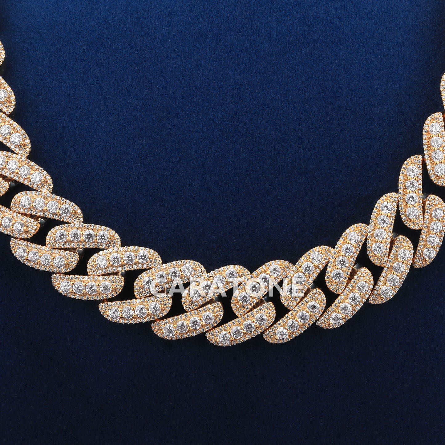 20 inch 20 mm hiphop buss down cuban chain necklace for rap party
