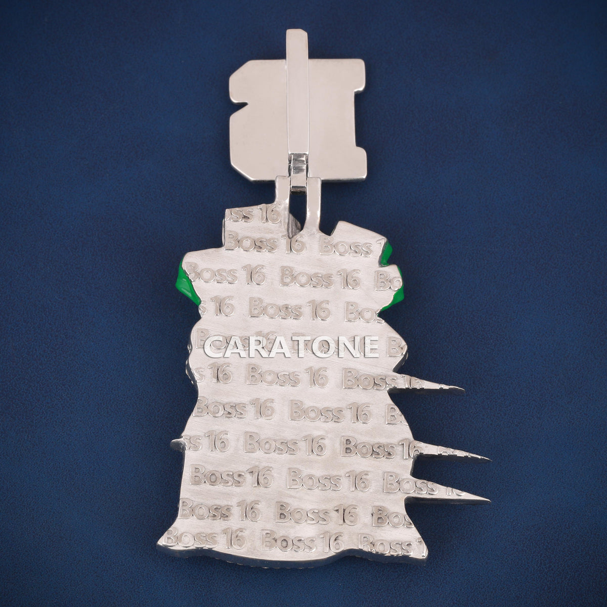 Custom Iced Out Money Bag Hip Hop Pendant with Green Cash Stacks & Lab Grown Diamonds