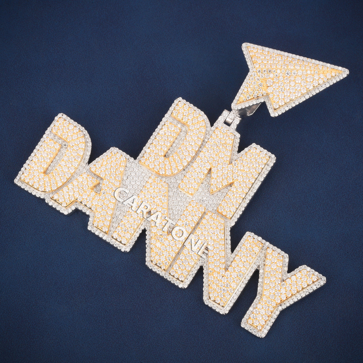 Custom Iced Out DM Danny Hip Hop Pendant with Lab Grown Diamonds
