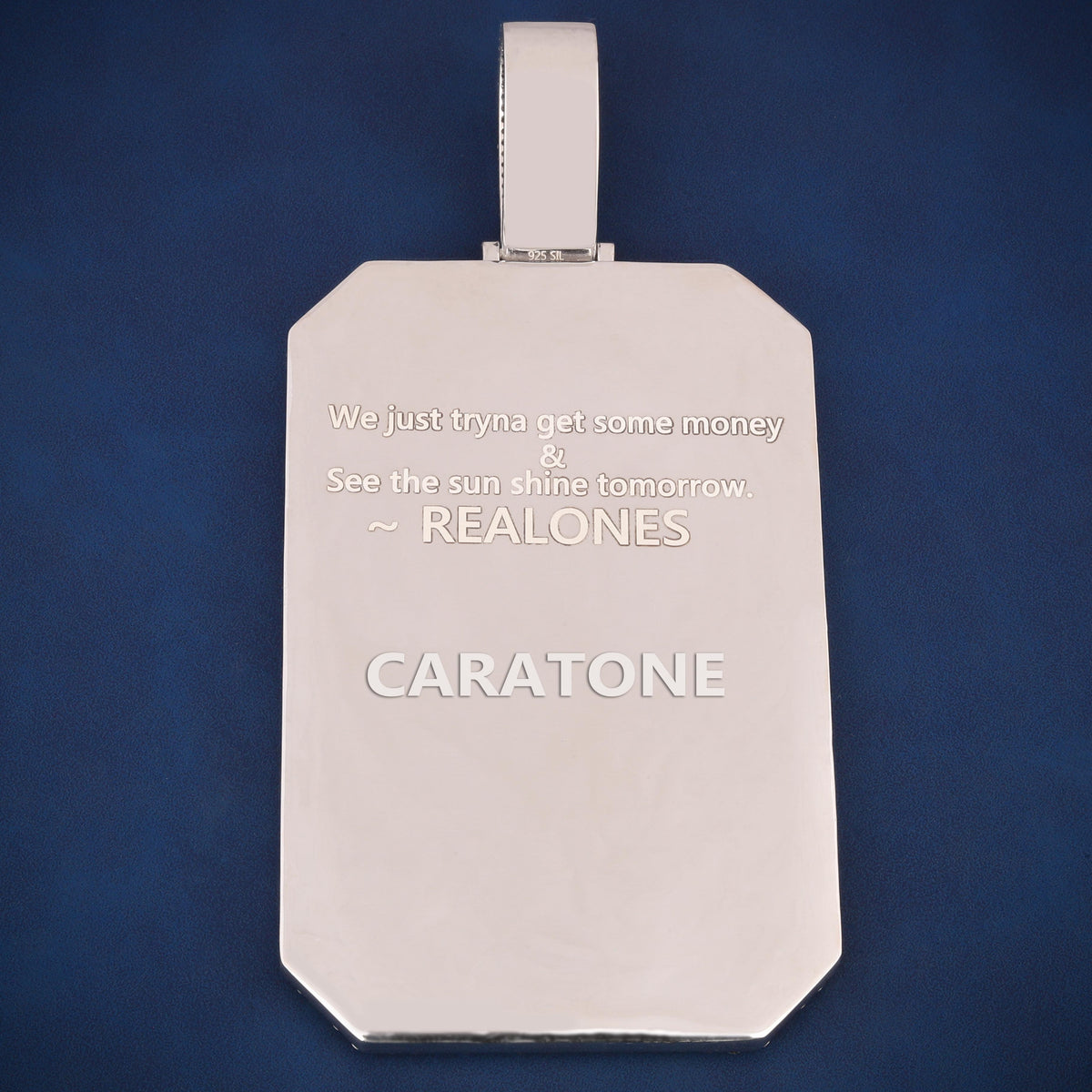 Custom Iced Out REAL ON Pendant with Lab Grown Diamonds