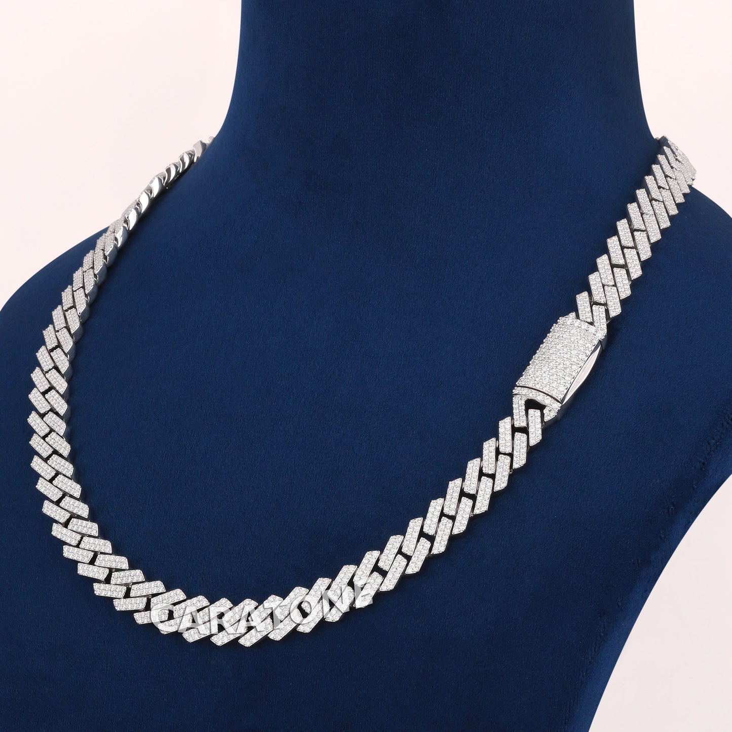 18 inch 10 mm hip hop cuban link diamond chain for men women