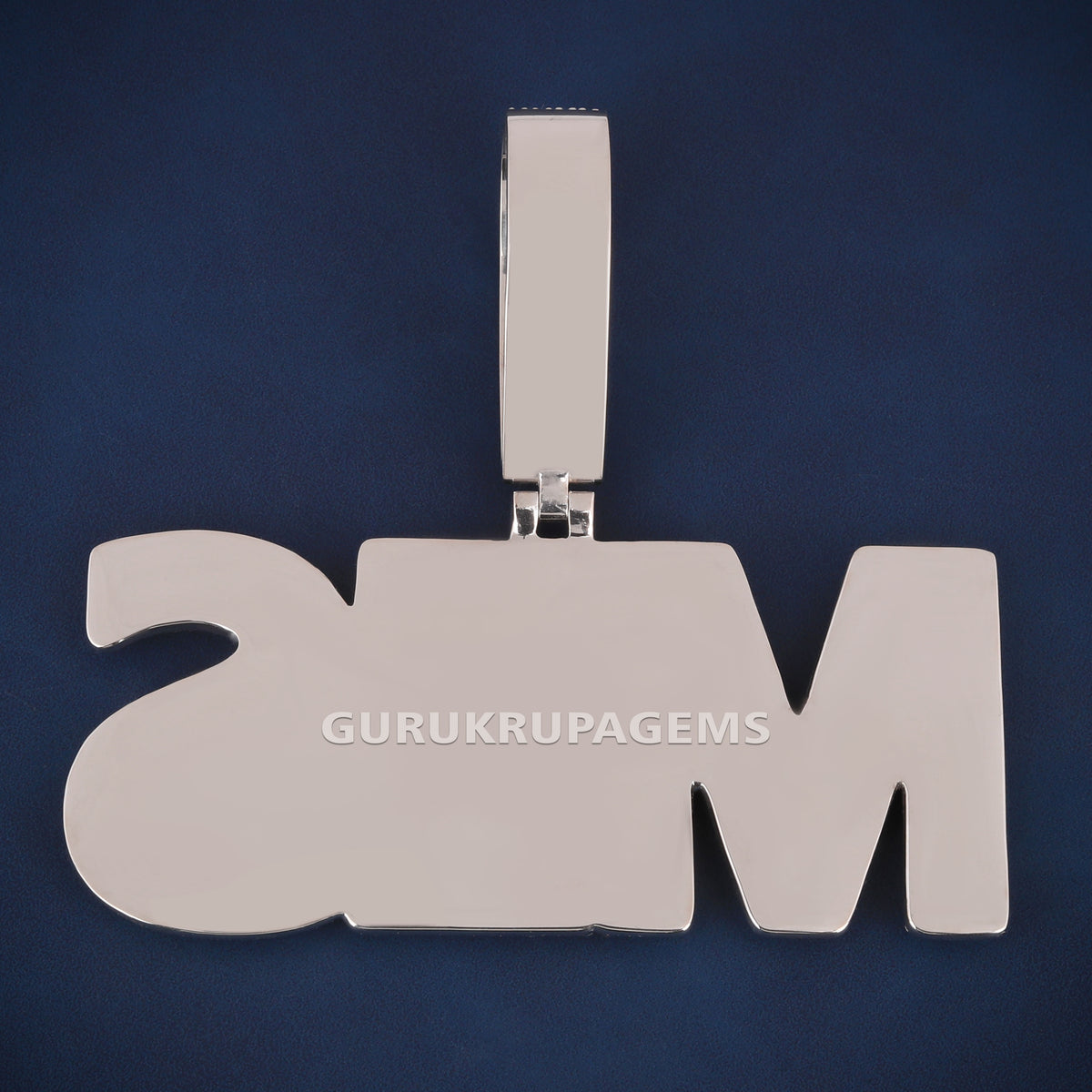 Custom Iced Out MES Name Hip Hop Pendant with Lab Grown Diamonds