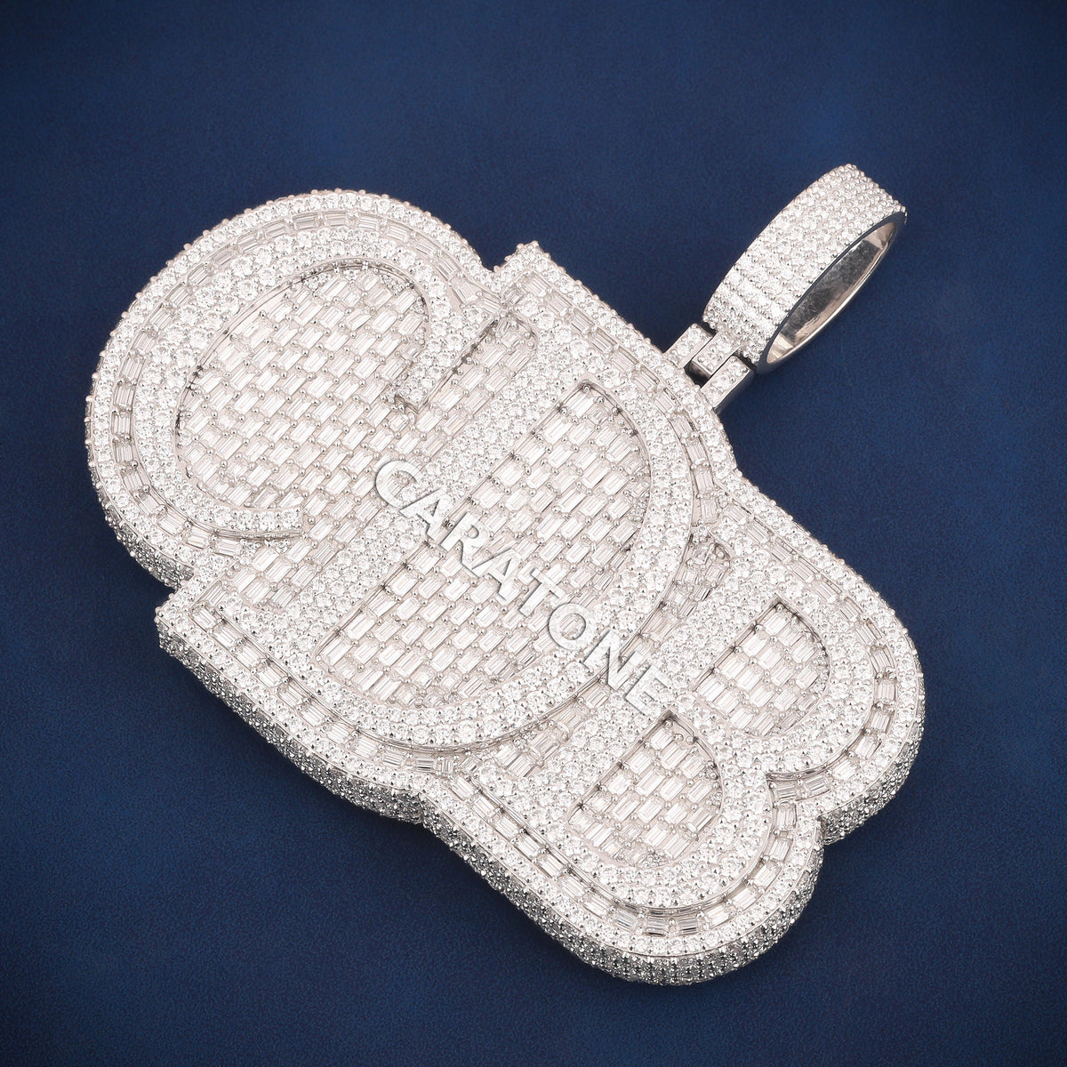 Custom Iced Out CDB Logo Hip Hop Pendant with Lab Grown Diamonds