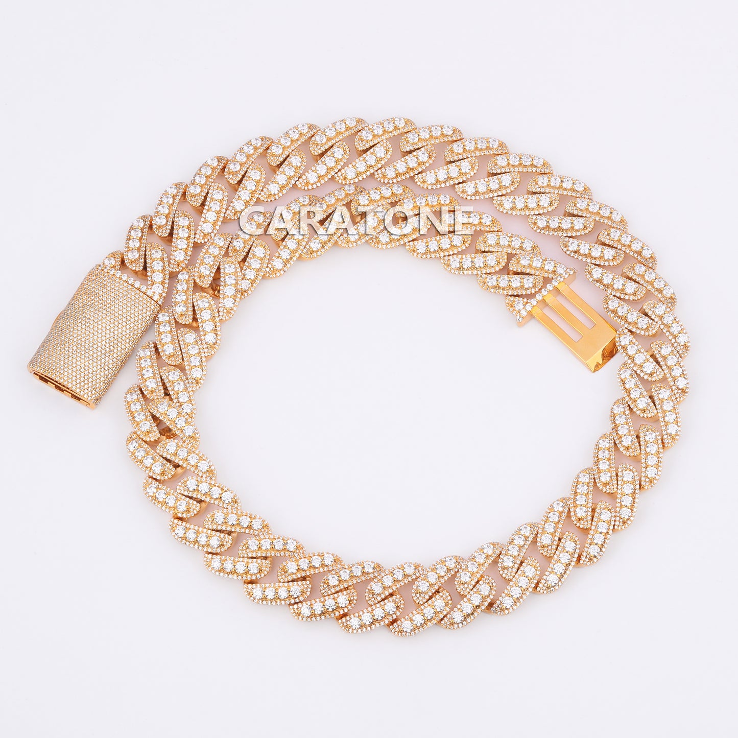 20 inch 20 mm hiphop buss down cuban chain necklace for rap party